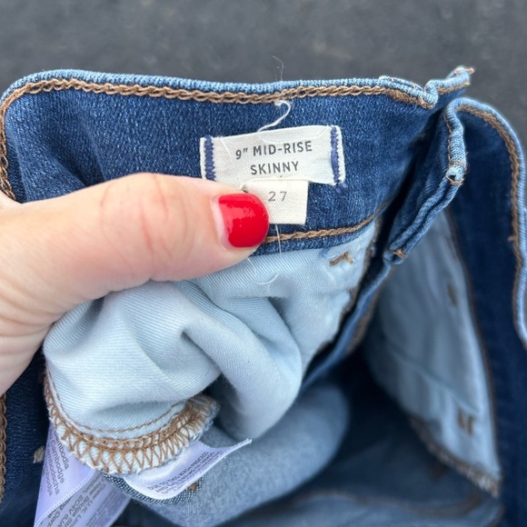 Madewell Women's Mid- Rise Skinny Jeans Size 27 - Picture 3 of 5